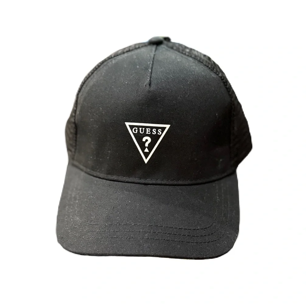 Guess trucker baseball cap. NWT Black with white lettering on front - Picture 3 of 15